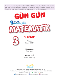 3. Sınıf Matematik 1. Kitap 